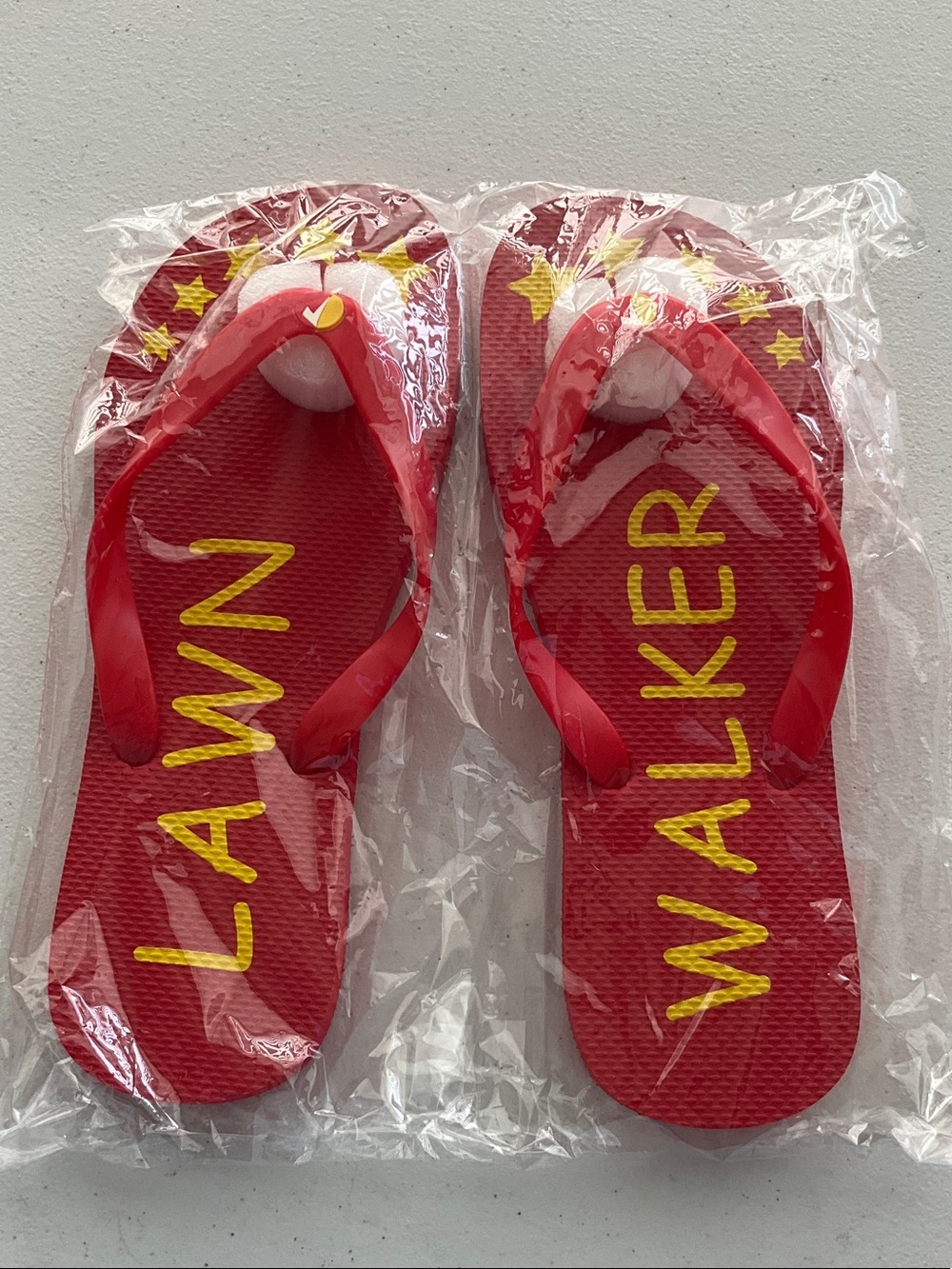 Brake Check Men’s Red Flip Flops